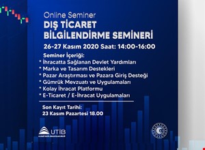 DIŞ TİCARET BİLGİLENDİRME SEMİNERİ